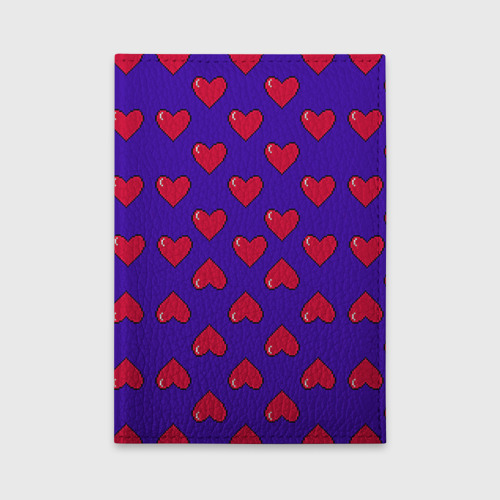 Обложка для автодокументов Пиксельная любовь, цвет бирюзовый