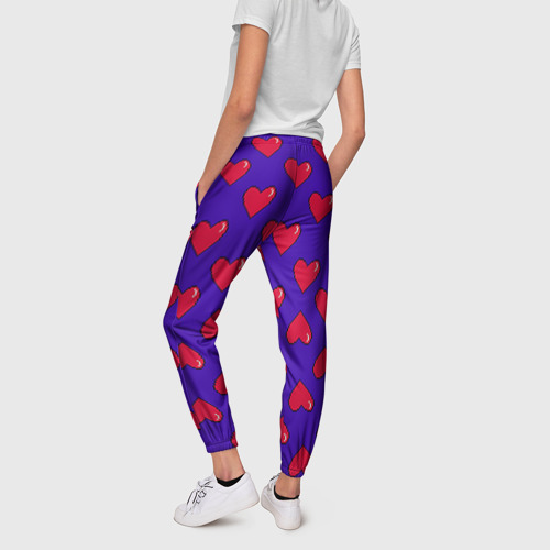 Женские брюки 3D Пиксельная любовь, цвет 3D печать - фото 4