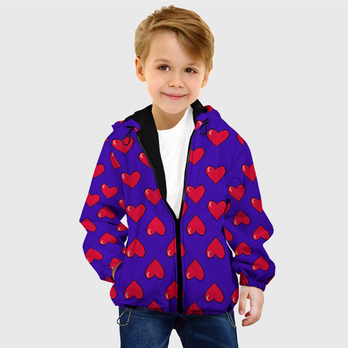 Детская куртка 3D Пиксельная любовь, цвет черный - фото 3