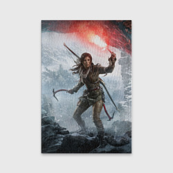 Обложка для паспорта матовая кожа Rise of the Tomb Raider