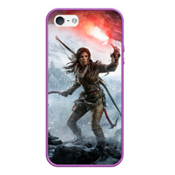 Чехол для iPhone 5/5S матовый Rise of the Tomb Raider