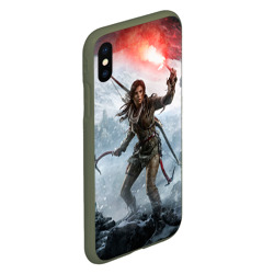 Чехол для iPhone XS Max матовый Rise of the Tomb Raider - фото 2