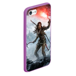 Чехол для iPhone 5/5S матовый Rise of the Tomb Raider - фото 2