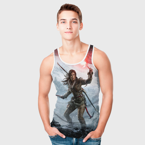 Мужская майка 3D Rise of the Tomb Raider, цвет 3D печать - фото 5