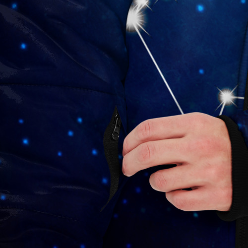 Мужская зимняя куртка 3D Водолей, цвет светло-серый - фото 6