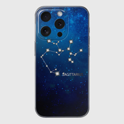 Чехол для iPhone 15 Pro силиконовый с защитой камеры Стрелец