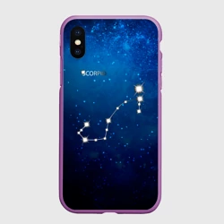 Чехол для iPhone XS Max матовый Скорпион