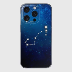 Чехол для iPhone 15 Pro Max силиконовый с защитой камеры Скорпион