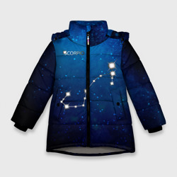 Зимняя куртка для девочек 3D Скорпион