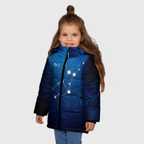 Зимняя куртка для девочек 3D Дева, цвет красный - фото 3