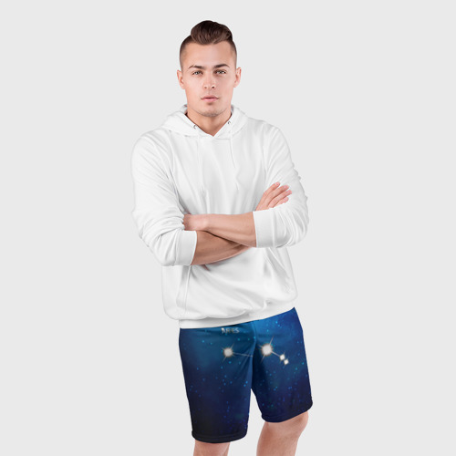 Мужские шорты спортивные с принтом Овен, фото #4