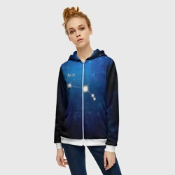 Женская толстовка 3D на молнии Овен - фото 2