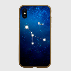 Чехол для iPhone XS Max матовый Рак