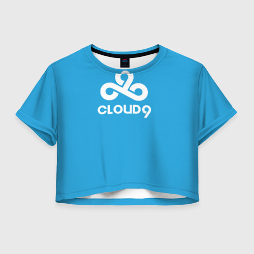 Женская футболка Crop-top 3D Cloud 9, цвет 3D печать