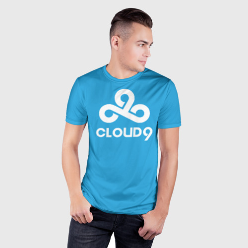 Мужская футболка 3D Slim Cloud 9, цвет 3D печать - фото 3