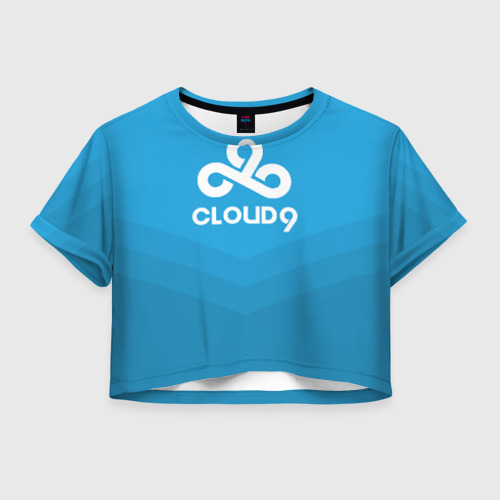 Женская футболка Crop-top 3D Cloud 9