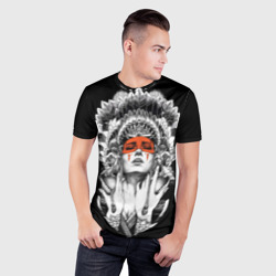 Мужская футболка 3D Slim Индейская богиня  - фото 2