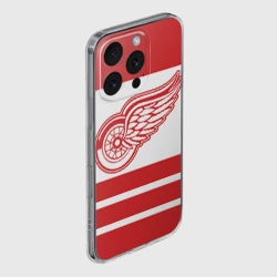 Чехол для iPhone 16 Pro Max силиконовый с защитой камеры Detroit Red Wings - фото 2