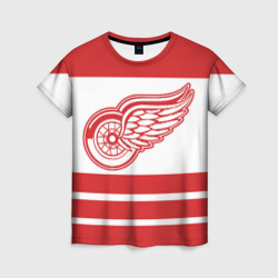 Женская футболка 3D Detroit Red Wings