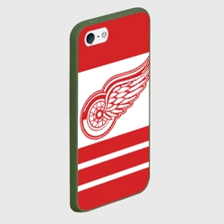 Чехол для iPhone 5/5S матовый Detroit Red Wings - фото 2