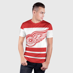 Мужская футболка 3D Slim Detroit Red Wings - фото 2