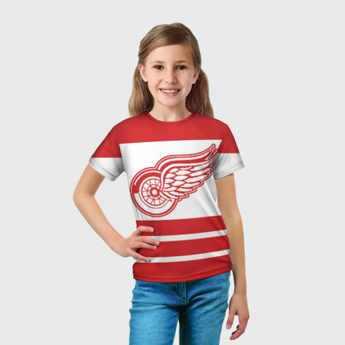 Детская футболка 3D Detroit Red Wings, цвет 3D печать - фото 5