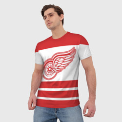 Мужская футболка 3D Detroit Red Wings - фото 2