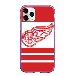 Чехол для iPhone 11 Pro Max матовый Detroit Red Wings