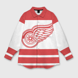 Женская рубашка oversize 3D Detroit Red Wings