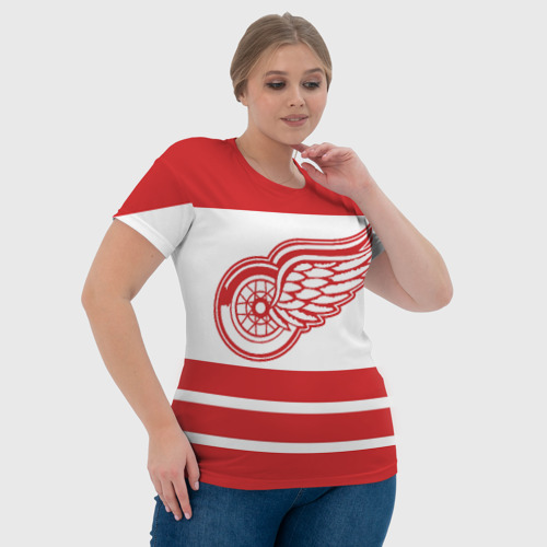 Женская футболка 3D Detroit Red Wings, цвет 3D печать - фото 6