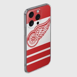Чехол для iPhone 15 Pro силиконовый с защитой камеры Detroit Red Wings - фото 2