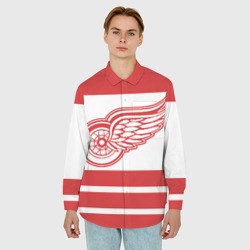 Мужская рубашка oversize 3D Detroit Red Wings - фото 2