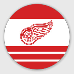 Круглый коврик для мышки Detroit Red Wings