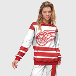 Женский костюм с толстовкой 3D Detroit Red Wings - фото 2