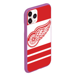 Чехол для iPhone 11 Pro Max матовый Detroit Red Wings - фото 2