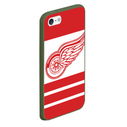 Чехол для iPhone 5/5S матовый Detroit Red Wings - фото 2