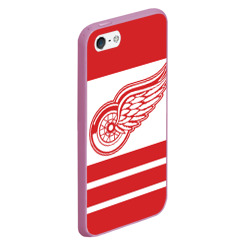 Чехол для iPhone 5/5S матовый Detroit Red Wings - фото 2