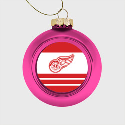 Ёлочный шар стеклянный/пластиковый Detroit Red Wings