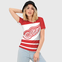 Женская футболка 3D Slim Detroit Red Wings - фото 2