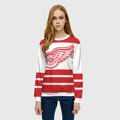 Женский свитшот 3D Detroit Red Wings, цвет 3D печать - фото 3