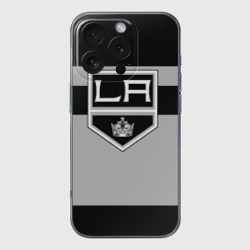 Чехол для iPhone 16 Pro Max силиконовый с защитой камеры Los Angeles Kings