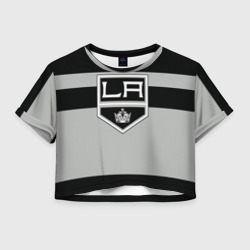 Женская футболка Crop-top 3D Los Angeles Kings