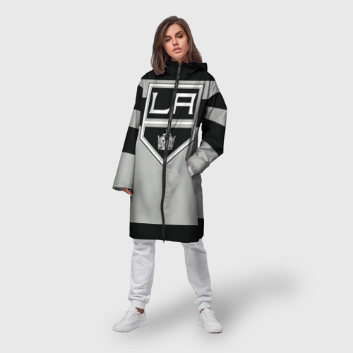 Женский дождевик 3D Los Angeles Kings, цвет белый - фото 3