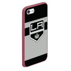 Чехол для iPhone 5/5S матовый Los Angeles Kings - фото 2