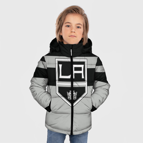 Зимняя куртка для мальчиков 3D Los Angeles Kings, цвет черный - фото 3