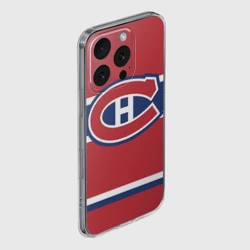 Чехол для iPhone 16 Pro Max силиконовый с защитой камеры Montreal Canadiens - фото 2