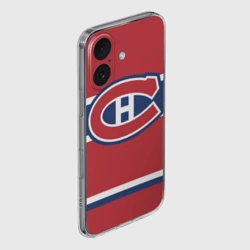 Чехол для iPhone 16 силиконовый с защитой камеры Montreal Canadiens - фото 2