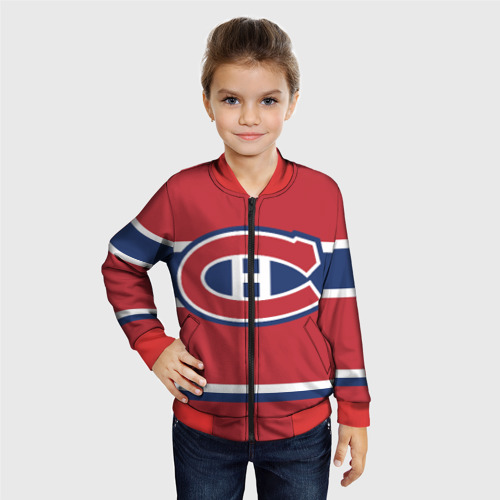 Детский бомбер 3D Montreal Canadiens, цвет красный - фото 3