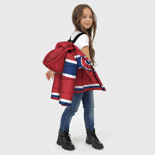 Зимняя куртка для девочек 3D Montreal Canadiens, цвет черный - фото 6
