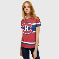 Женская футболка 3D Montreal Canadiens - фото 2